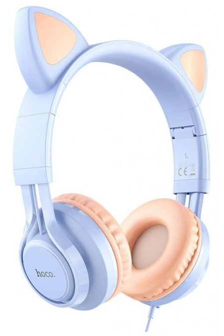 Компьютерная гарнитура Hoco W36 Cat (синий) 