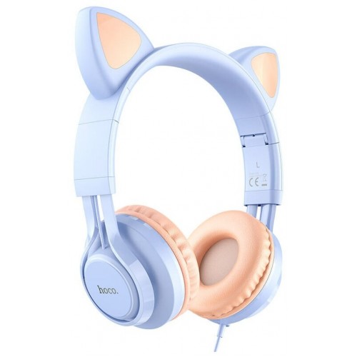 Компьютерная гарнитура Hoco W36 Cat (синий) 