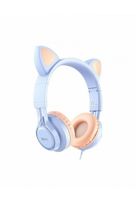 Компьютерная гарнитура Hoco W36 Cat (синий) 3