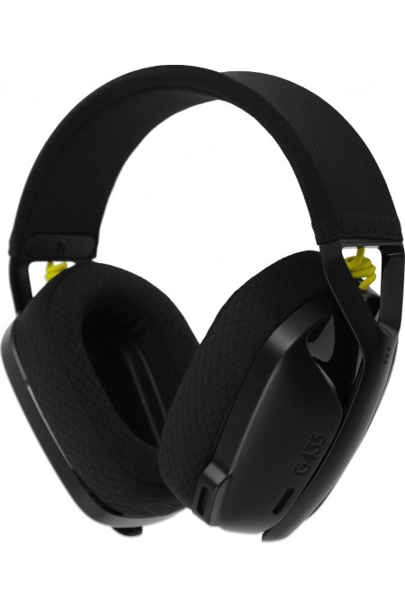Компьютерная гарнитура Logitech G G435 (черный/неоновый желтый) 1