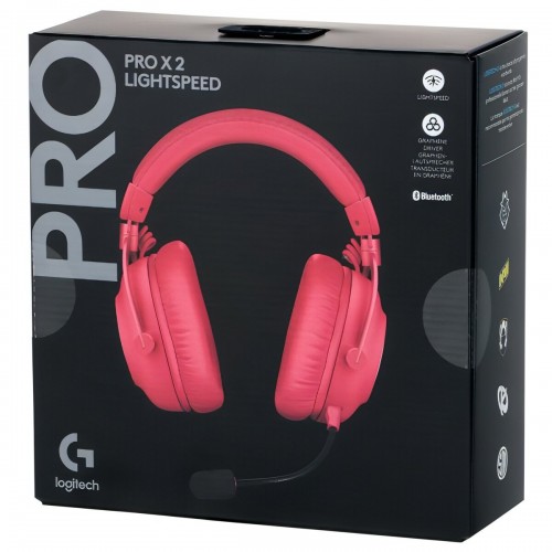 Компьютерная гарнитура Logitech G PRO X 2 Lightspeed (981-001275) (розовый) 5