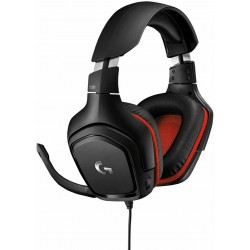 Компьютерная гарнитура Logitech G331 (981-000758) (черный/красный)