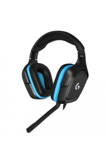 Компьютерная гарнитура Logitech G431 (981-000772) (черный/синий) 2