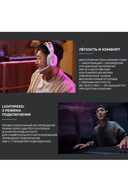 Компьютерная гарнитура Logitech G522 (981-001550) (белый) 3