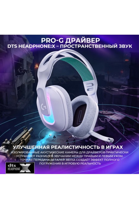 Компьютерная гарнитура Logitech G522 (981-001550) (белый) 7