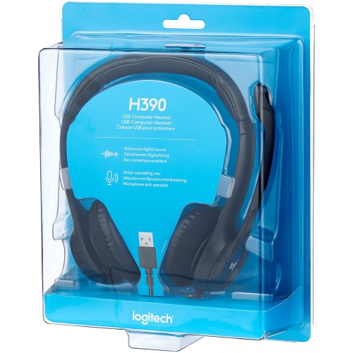 Компьютерная гарнитура Logitech H390 (981-000406) (черный) 2