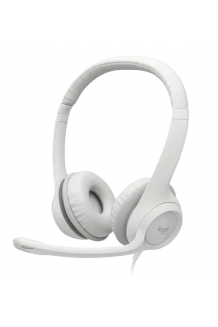 Компьютерная гарнитура Logitech Headset H390 USB (белый) 