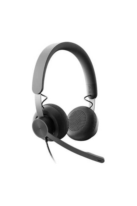 Компьютерная гарнитура Logitech Headset Zone Wired UC (981-000875) (графитовый) 