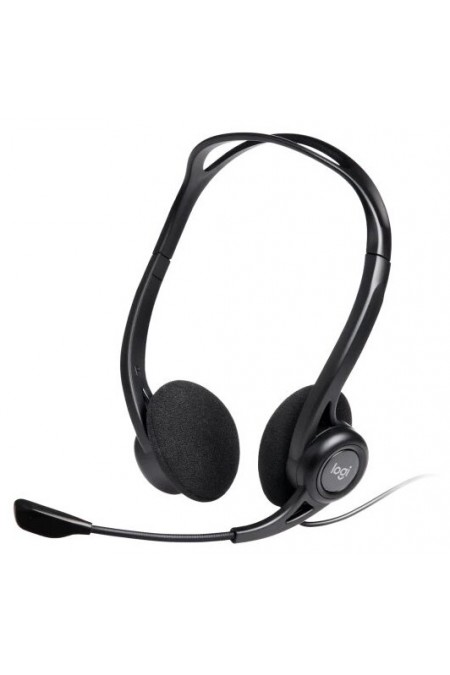 Компьютерная гарнитура Logitech PC Headset 960 USB (981-000100) (черный) 