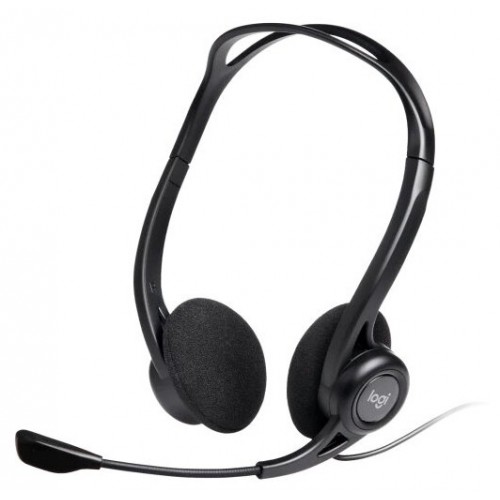 Компьютерная гарнитура Logitech PC Headset 960 USB (981-000100) (черный) 