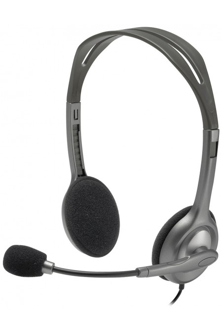 Компьютерная гарнитура Logitech Stereo H110 (981-000459) (серебристый) 