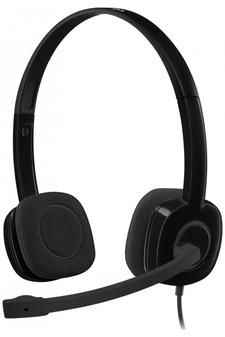 Компьютерная гарнитура Logitech Stereo Headset H151 (981-000589) (черный) 