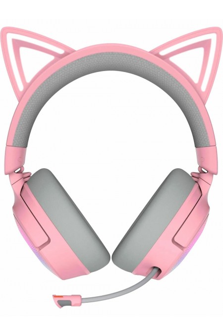 Компьютерная гарнитура Razer Kraken Kitty V3 Pro Quartz (RZ04-05170200-R3M1) (розовый/серый) 5