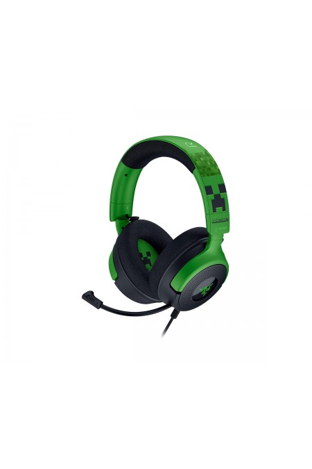 Компьютерная гарнитура Razer Kraken V4 X Minecraft Edition (RZ04-05180200-R3M1) (черный/зеленый) 