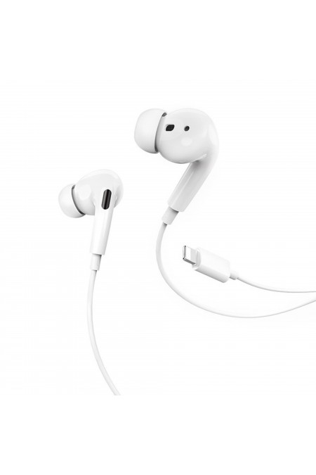 Наушники Hoco M1 Pro 1.2м (Lightning) (белый) 2