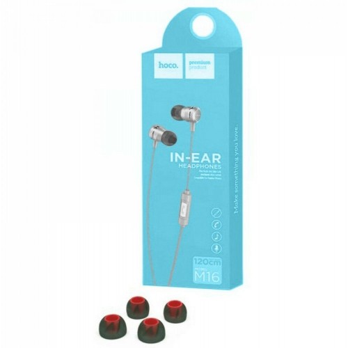 Наушники Hoco M16 (серебристый) 3