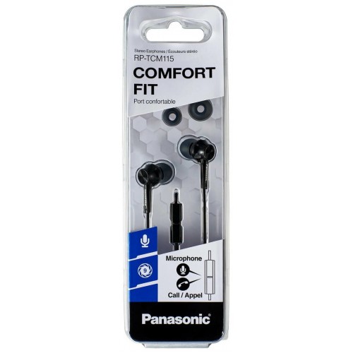 Наушники Panasonic RP-TCM115GC (RP-TCM115GCK) (черный) 1