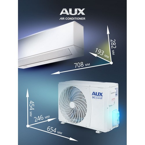 Настенная сплит-система AUX ASW-H07A4/BA-R2DI/AS-H07A4/BA-R2DI (белый) 3