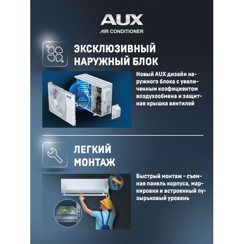 Настенная сплит-система AUX ASW-H07A4/BA-R2DI/AS-H07A4/BA-R2DI (белый) 6
