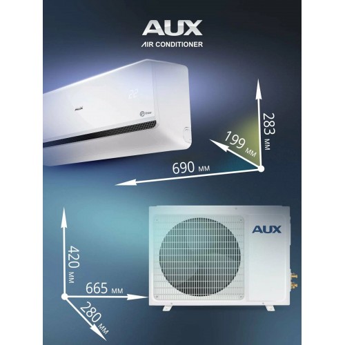 Настенная сплит-система AUX ASW-H09A4/FP-R1/AS-H09A4/FP-R1 (белый) 2