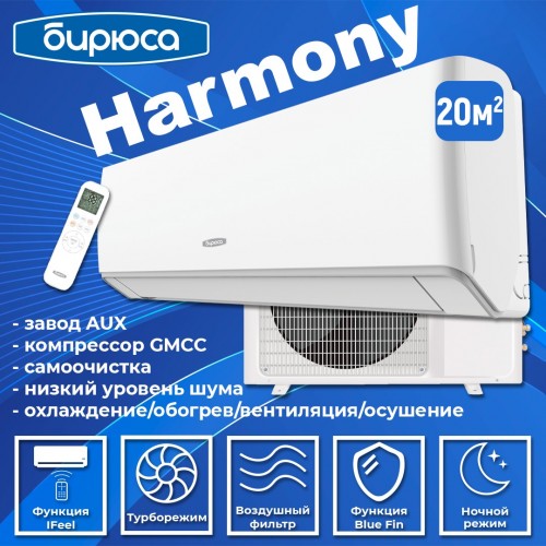 Настенная сплит-система Бирюса B-07HPR/B-07HPQ (белый) 1