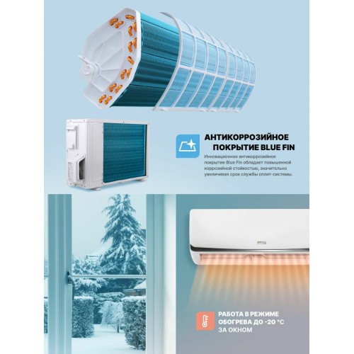 Настенная сплит-система CENTEK CT-65BDC12 Inverter (белый) 2