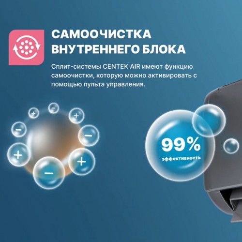Настенная сплит-система CENTEK CT-65I12 (серый) 1