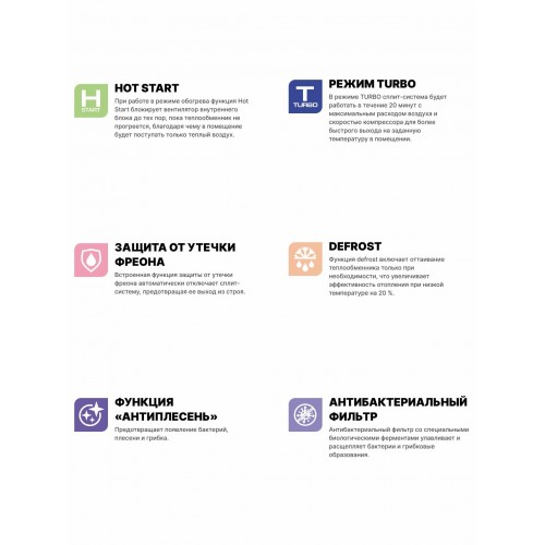 Настенная сплит-система CENTEK CT-65J12 (белый) 3