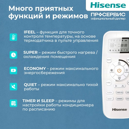 Настенная сплит-система Hisense AS-09HR4RYDDC00 (белый) 5