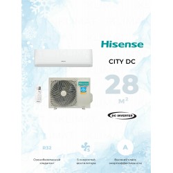 Настенная сплит-система Hisense AS-09UW4RYRCM05 CITY DC Inverter (белый)