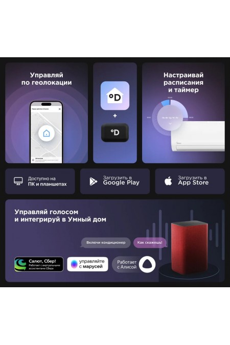 Настенная сплит-система Midea Favorite Inverter MSFRW-18N8D0-I/MSFR-18N8D0-O (белый) 9