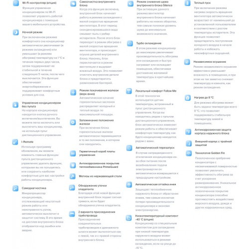 Настенная сплит-система Midea MSAG1-09HRN1-I/MSAG1-09HRN1-O (белый) 8