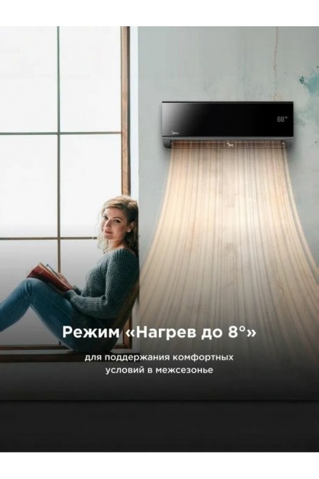Настенная сплит-система Midea Persona MSAG4-24HRN8-I/MSAG4-24HRN8-O (черный) 7