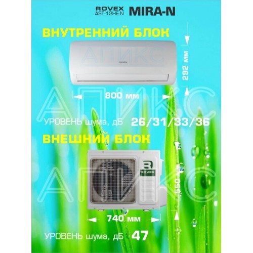 Настенная сплит-система Rovex AST-12HE N Mira (белый) 7