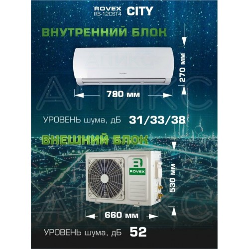 Настенная сплит-система Rovex RS-12CST4 (белый) 2