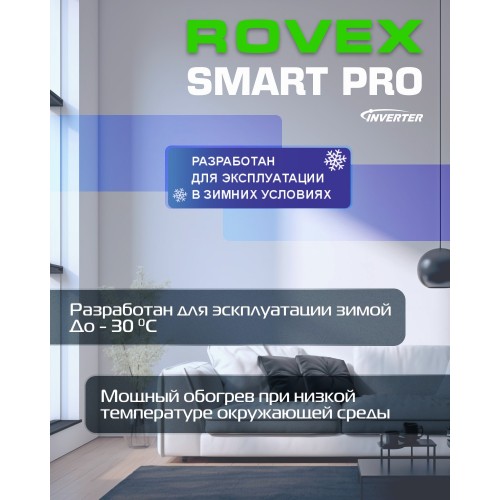 Настенная сплит-система Rovex Smart PRO RS-09PXI6 Inverter (белый) 3