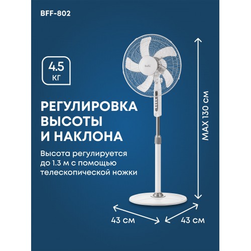 Напольный вентилятор Ballu BFF-802 (белый) 5