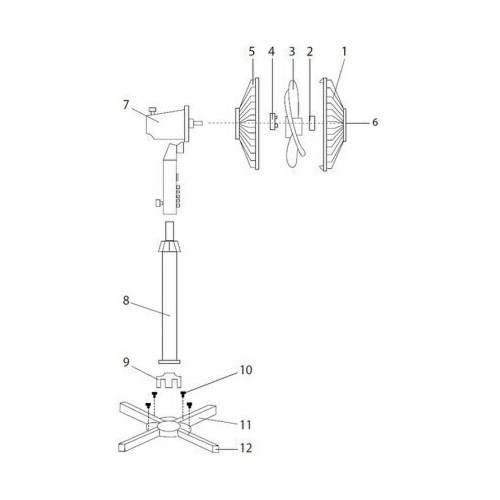 Напольный вентилятор CENTEK CT-5025 (серый) 1