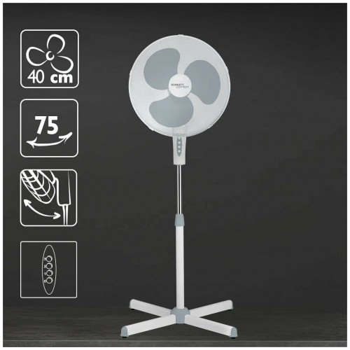 Напольный вентилятор Scarlett SC-SF111B01 (белый/серый) 3