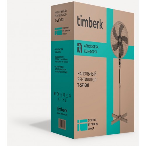 Напольный вентилятор Timberk T-SF1601 (белый) 7