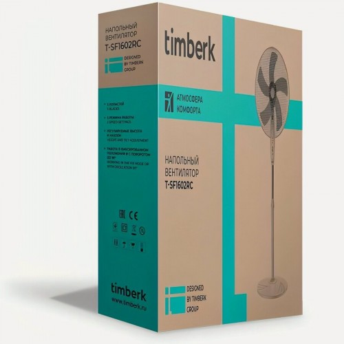 Напольный вентилятор Timberk T-SF1602RC (белый) 4
