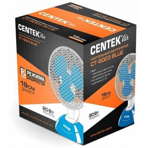 Настольный вентилятор CENTEK CT-5003 (голубой) 6