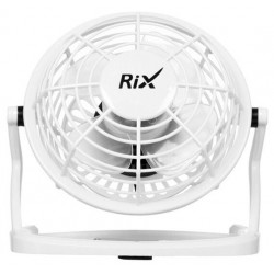 Настольный вентилятор Rix RDF-1500USB (белый)