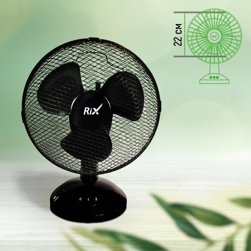 Настольный вентилятор Rix RDF-2200B (черный) 5