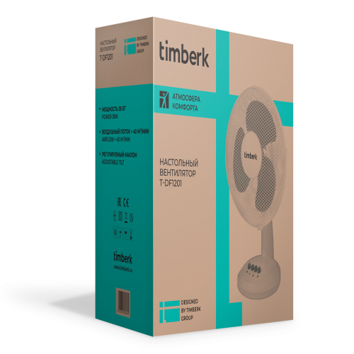 Настольный вентилятор Timberk T-DF1201 (белый) 2