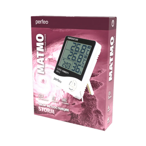 Часы-метеостанция Perfeo Matmo PF-HTC-2 3