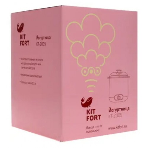 Йогуртница Kitfort КТ-2005 (белый/зеленый) 7