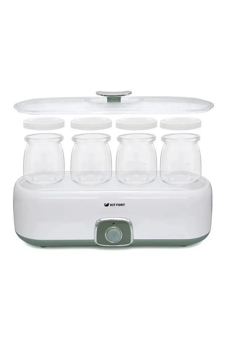 Йогуртница Kitfort KT-2006 (белый/зеленый) 3