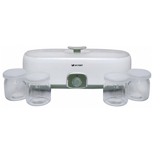 Йогуртница Kitfort KT-2006 (белый/зеленый) 3