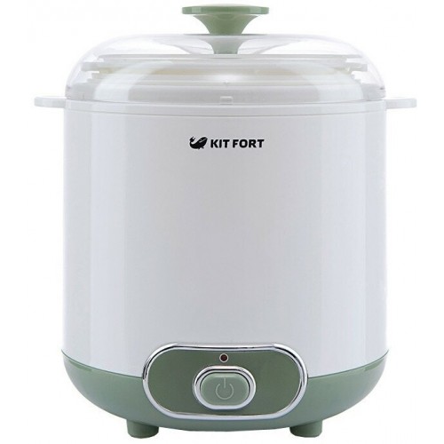 Йогуртница Kitfort KT-2006 (белый/зеленый) 9